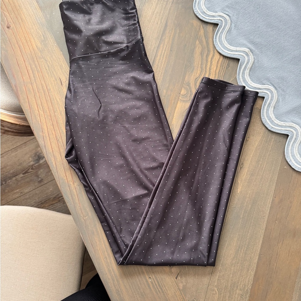 Onzie Black Leggings with White Dots